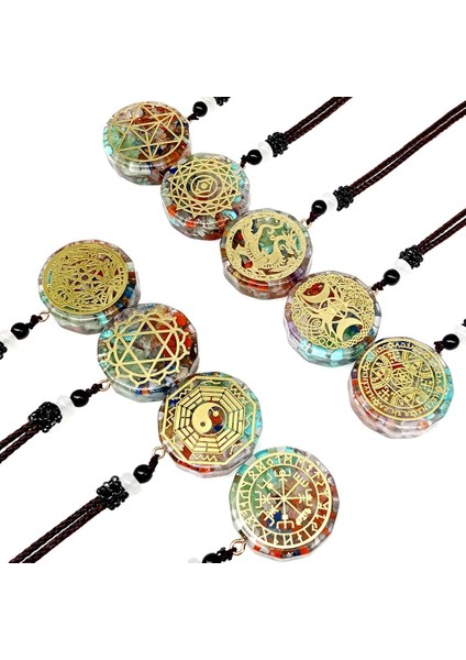 60CM Tarzı No.2 Boyutu Yedi Çakra Kolye Kolye Doğal Orgon Reiki Şifa Enerji Taş Kolye Yüksek Li Takı 7 Çakra Kristal Kolye (Yurt Dışından)