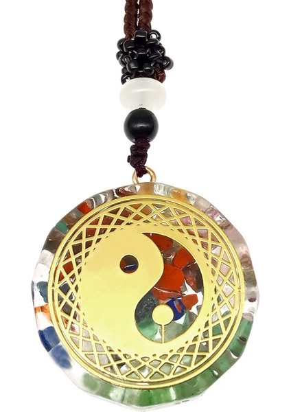 60CM Tarzı No.2 Boyutu Yedi Çakra Kolye Kolye Doğal Orgon Reiki Şifa Enerji Taş Kolye Yüksek Li Takı 7 Çakra Kristal Kolye (Yurt Dışından)