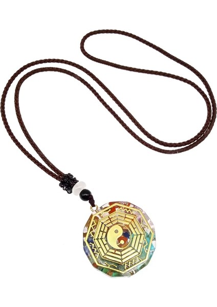 60CM Tarzı No.2 Boyutu Yedi Çakra Kolye Kolye Doğal Orgon Reiki Şifa Enerji Taş Kolye Yüksek Li Takı 7 Çakra Kristal Kolye (Yurt Dışından)