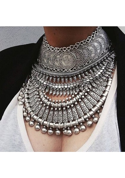 NAP1003 Ztech Yaka Sikke Kolye ve Kolye Vintage Kristal Maxi Gerdanlık Bildirimi Collier Kadın Boho Büyük Moda Kadın Takı Hediyeler (Yurt Dışından) fiyatları