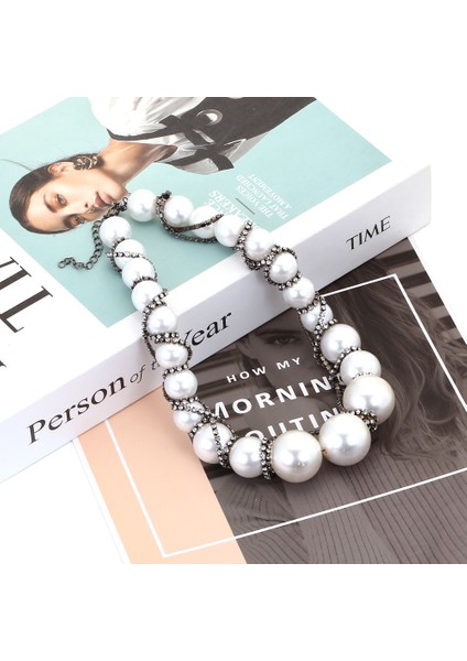 B Zvoijio Abartılı El Dokuma Inci Gerdanlık Kolye Kadın Partisi Için Yeni Trend Takı (Yurt Dışından) modelleri