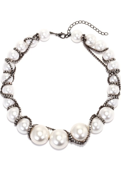 B Zvoijio Abartılı El Dokuma Inci Gerdanlık Kolye Kadın Partisi Için Yeni Trend Takı (Yurt Dışından) fırsatları