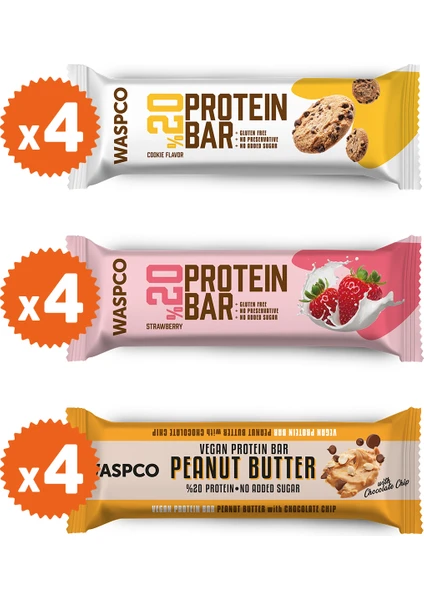 Protein Bar Karma Kutu 12 Adet (3 Çeşit)