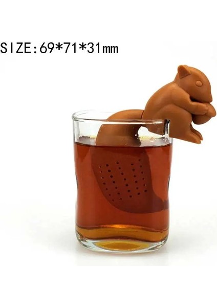 Açık Sarı Stil Çay Poşeti Gıda Sınıfı Yaprak Bitkisel Baharat Filtresi Unicorn Baykuş Şekli Çay Demlik Süzgeçler Yaratıcı Filtre Gevşek Silikon Difüzör (Yurt Dışından)