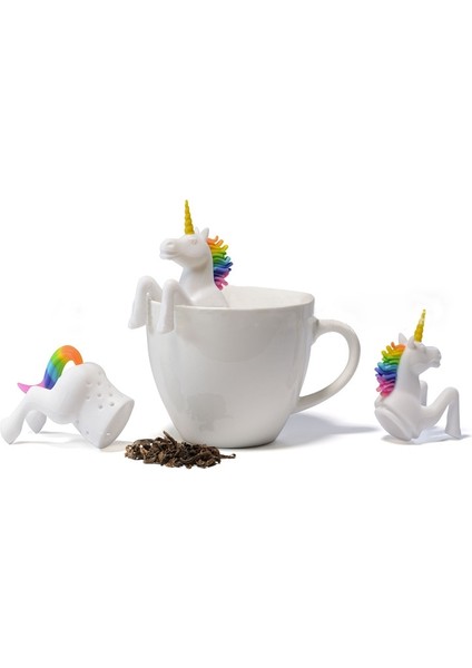 Açık Sarı Stil Çay Poşeti Gıda Sınıfı Yaprak Bitkisel Baharat Filtresi Unicorn Baykuş Şekli Çay Demlik Süzgeçler Yaratıcı Filtre Gevşek Silikon Difüzör (Yurt Dışından) modelleri