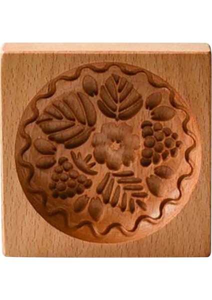 C Stili Ahşap Kurabiye Kalıbı Kesici 3D Fondan Kek Mooncake Pişirme Kalıpları Dıy Çerez Dekorasyon Araçları Mutfak Aksesuarları (Yurt Dışından)