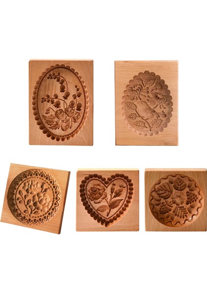 C Stili Ahşap Kurabiye Kalıbı Kesici 3D Fondan Kek Mooncake Pişirme Kalıpları Dıy Çerez Dekorasyon Araçları Mutfak Aksesuarları (Yurt Dışından) fiyatları