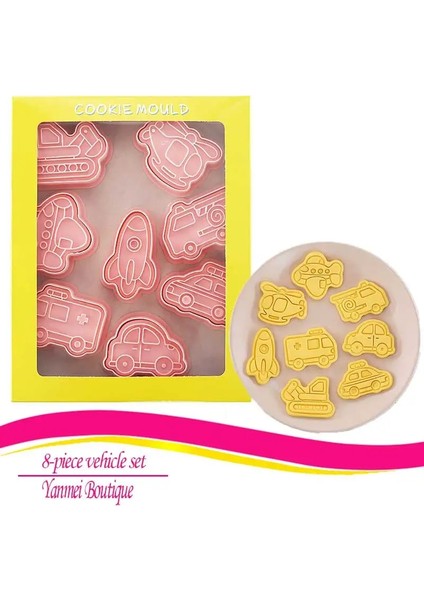 8 Parçalı Set Stili Bisküvi ile Araba Çerez Ulaşım Kesici Bulut Şekerleme Fondan Pasta Kek Araçları Mutfak Aksesuarları Pişirme Için Kalıp (Yurt Dışından) fiyatları
