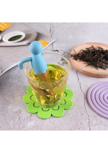 Minifigür Stili Tek Boyut Taşınabilir Çay Demlik 9 Stilleri Mavi Yaratıcı Güvenli ve Sağlıklı Mutfak Aksesuarları Şemsiye Paslanmaz Çelik Çay Filtresi Çay Sızıntısı (Yurt Dışından) fırsatları
