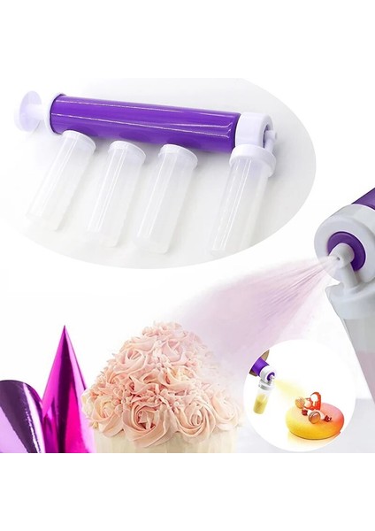 Pl Stili Kek Manuel Pistole Püskürtme Tabancası Dekorasyon Püskürtme Boyama Pişirme Dekorasyon Cupcakes Tatlılar Mutfak Pasta Aracı Aksesuarları (Yurt Dışından) modelleri