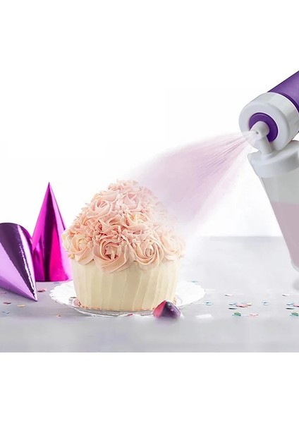 Pl Stili Kek Manuel Pistole Püskürtme Tabancası Dekorasyon Püskürtme Boyama Pişirme Dekorasyon Cupcakes Tatlılar Mutfak Pasta Aracı Aksesuarları (Yurt Dışından) fırsatları