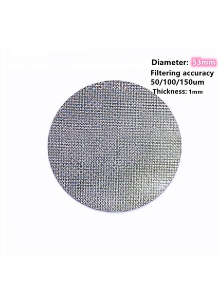 53,5x1 mm Stili 50UM .5 Iletişim Duş Ekranı Puck Ekran Filtresi Mesh Expresso Portafilter Kahve Makinesi Için Evrensel Olarak Kullanılır (Yurt Dışından)