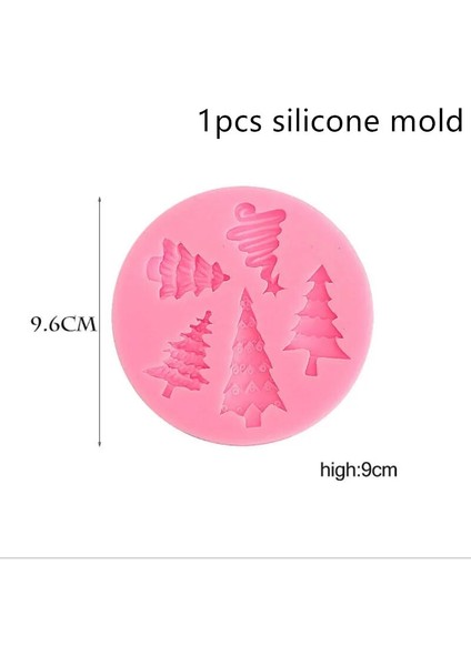 1 Adet Ağaç Stili Ack Noel Bisküvi Kalıp Plastik 3D Karikatür Noel Baba Pişirme Presleme Buzlanma Fondan Çerez Kesici Çocuklar Için Navidad (Yurt Dışından)