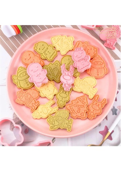 1 Adet Ağaç Stili Ack Noel Bisküvi Kalıp Plastik 3D Karikatür Noel Baba Pişirme Presleme Buzlanma Fondan Çerez Kesici Çocuklar Için Navidad (Yurt Dışından) modelleri