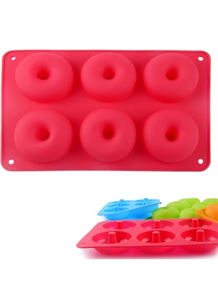 Çörek Kalıbı Kırmızı Stili Oloey Food Mold Home Kitchen Waffle Mold Non-Stick Cake Mould Makers Kitchen Silicone Waffle Bakeware Kitchen Accessories Tools (Yurt Dışından)