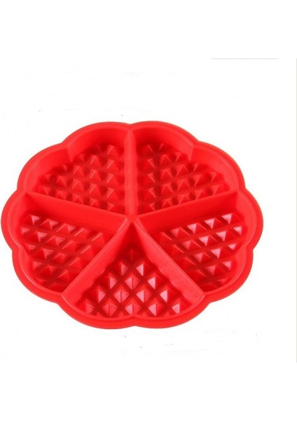 Çörek Kalıbı Kırmızı Stili Oloey Food Mold Home Kitchen Waffle Mold Non-Stick Cake Mould Makers Kitchen Silicone Waffle Bakeware Kitchen Accessories Tools (Yurt Dışından) modelleri