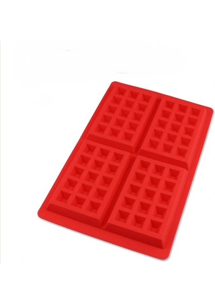 Çörek Kalıbı Kırmızı Stili Oloey Food Mold Home Kitchen Waffle Mold Non-Stick Cake Mould Makers Kitchen Silicone Waffle Bakeware Kitchen Accessories Tools (Yurt Dışından) indirimleri