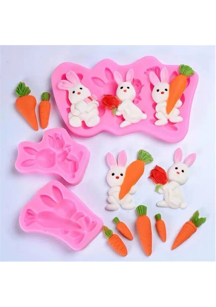 Bir Stil 3D Paskalya Çift Yumurta Tavşan Silikon Kalıp Şeker Çikolata Polimer Kil Kalıpları Bisküvi Kalıbı Tavşan Fondan Kalıp Kek Dekor Araçları (Yurt Dışından) fiyatları
