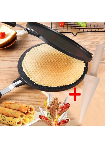 Ahşap Kalıp Stili Yumurta Rulo Modu Yapışmaz Omlet Waffle Pişirme Tavası Için Kek Alüminyum Alaşımlı Bakeware Çıtır Makinesi Omlet Kalıp Bakeware Aracı (Yurt Dışından) fiyatları