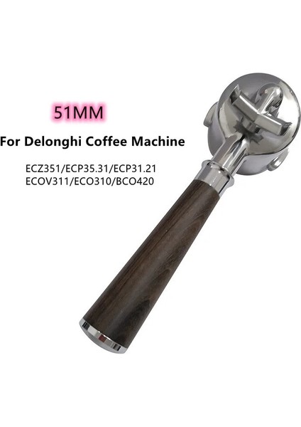 2 Bardak Tarzı Çift Ağızlı Kahve Portafilter Filtre Tutucu Delonghi Ecp Ecp Için Yedek Sepet Kahve Aksesuarları Barista (Yurt Dışından) fırsatları