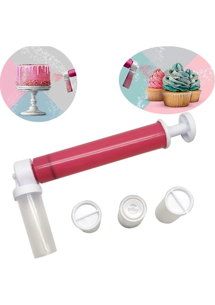 Mavi Stil Kek Manuel Pistole Püskürtme Tabancası Dekorasyon Püskürtme Boyama Pişirme Memesi Cupcakes Tatlılar Mutfak Pasta Aracı Aksesuarları (Yurt Dışından) modelleri