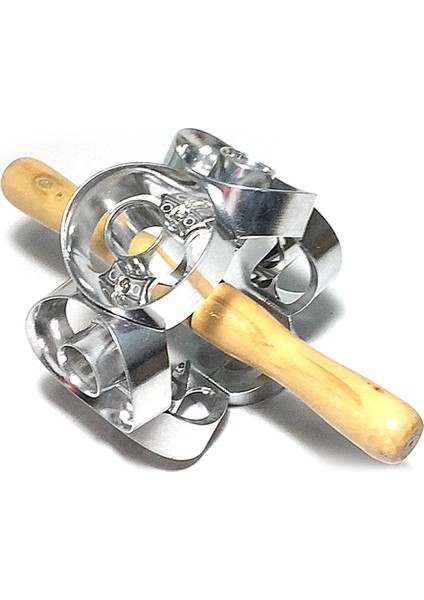 Gümüş Tarzı Döner Donut Kalıp Mutfak Tatlılar Ekmek Pastanesi Fırın Pişirme Araçları Kesici Dıy Gıda Çerez Kek Stencil Donut Maker (Yurt Dışından)