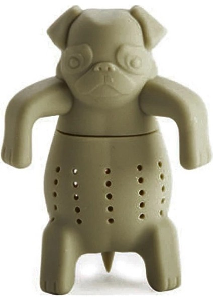 No.1 Tarzı Sevimli Silikon Pug Köpek Çay Demlik Çay Filtresi Difüzör Yeniden Kullanılabilir Çay Süzgeç Baharat Gevşek Çay Yaprağı Bitkisel Aracı Demlik (Yurt Dışından)