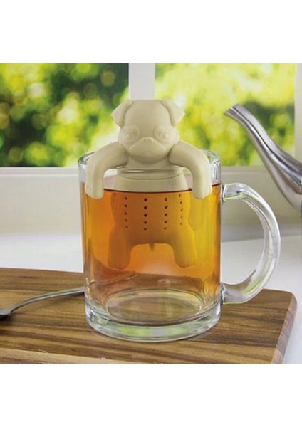 No.1 Tarzı Sevimli Silikon Pug Köpek Çay Demlik Çay Filtresi Difüzör Yeniden Kullanılabilir Çay Süzgeç Baharat Gevşek Çay Yaprağı Bitkisel Aracı Demlik (Yurt Dışından) modelleri