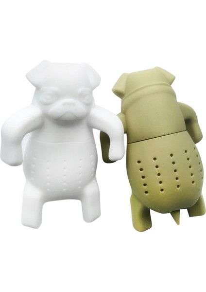 No.1 Tarzı Sevimli Silikon Pug Köpek Çay Demlik Çay Filtresi Difüzör Yeniden Kullanılabilir Çay Süzgeç Baharat Gevşek Çay Yaprağı Bitkisel Aracı Demlik (Yurt Dışından) indirimleri