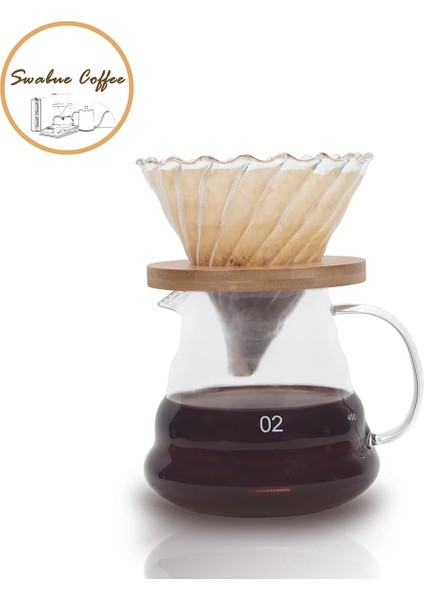 500ML Tarzı Swabue Dökün Kahve Makinesi Tencere ve Percolators Seti Cam Damlatıcı V Filtre Çevre Dostu 500ML Yeniden Kullanılabilir Colande Cafe (Yurt Dışından) modelleri