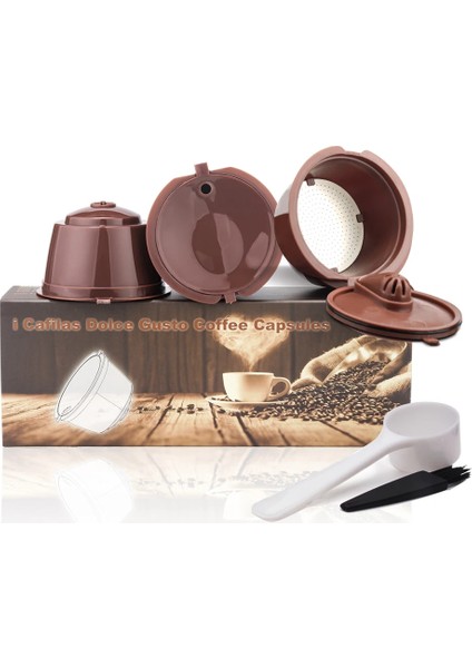 2 Krema 1 Normal Stil Icafilas Kapsül Dolce Gusto Yeniden Kullanılabilir Dolci Gusto Için Paslanmaz Mesh Filtre Doldurulabilir Kapsül Crema Plastik Kahve Filtresi (Yurt Dışından) indirimleri