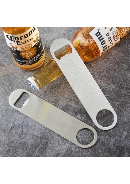Büyük A Stili Paslanmaz Çelik Bira Şişe Açacağı Taşınabilir Bar Mutfak Restoran Accessaries Dayanıklı Düz ​​hızlı Mutfak Açık Aracı (Yurt Dışından) indirimleri
