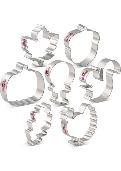 Şükran Günü 7pc Stili Kenıao Sonbahar Kış Tatili Kurabiye Kesici Seti - Cadılar Bayramışükran Gününoel Bisküvi Ekmek Pişirme Kalıbı - Paslanmaz Çelik (Yurt Dışından)