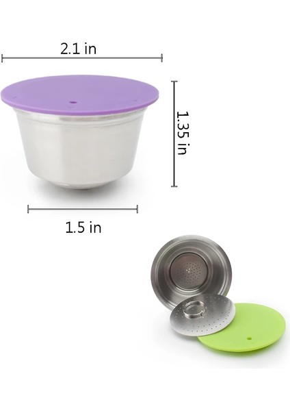 1pod 1 Kurcalama Stili Paslanmaz Çelik Kahve Filtresi Pod Dolce Gusto Için Uygun Yeniden Kullanılabilir Kahve Kapsülü Doldurulabilir Kapsül (Yurt Dışından) fırsatları