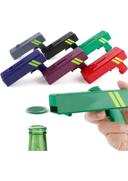 Mavi Stil Konserve Açacakları Yaylı Kapak Mancınık Fırlatıcı Tabanca Şekli Bar Aracı Içecek Açılışı Atıcı Bira Şişe Açacağı Yaratıcı (Yurt Dışından) indirimleri