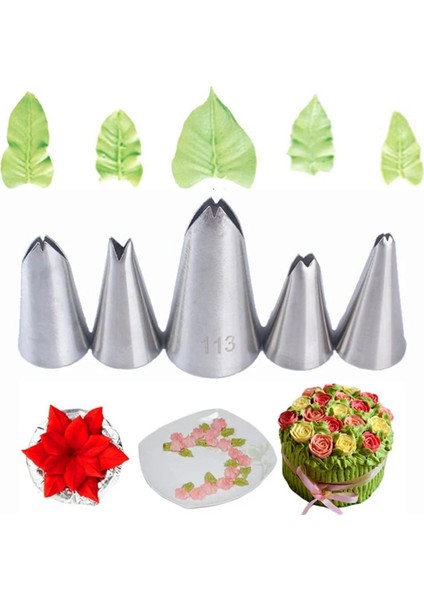 Siyah Stil Pcset Krizantem Nozul Buzlanma G Pasta Nozulları Mutfak Gadget Pişirme Aksesuarları Pasta Dekorasyon Araçları Yapma (Yurt Dışından) fırsatları