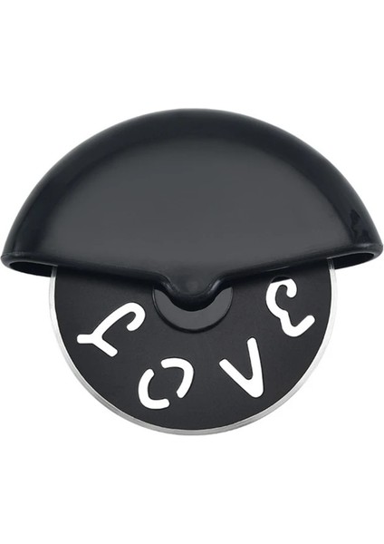 Siyah Stil Paslanmaz Çelik Yuvarlak Tekerlek Kesme Bıçağı Pizza Kapaklı Rulet Rulo Hamur Pizza Dilimleme Kesici Pişirme Aksesuarları Araçları (Yurt Dışından)