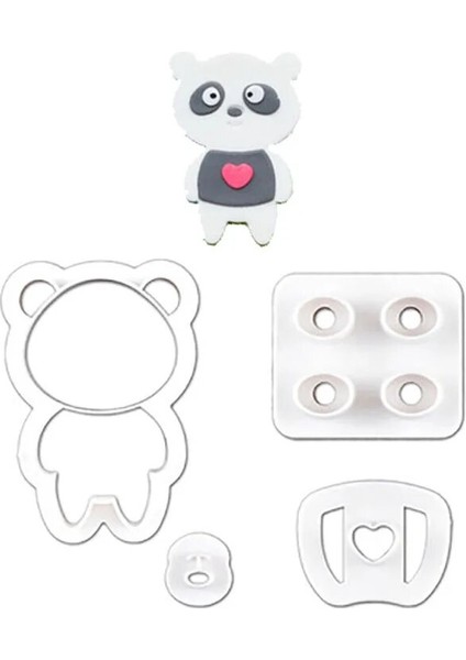 Panda Tarzı 8 Stil Tavşan Koala Tilki Panda Ayı Domuz Bisküvi Kesici Kurabiye Kek Kalıbı Pişirme Parti Damga Dekorasyon Araçları Mutfak Aksesuarları (Yurt Dışından)
