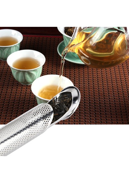 1 Adet Paslanmaz Çelik Çay Demlik Süzgeç Boru Tasarımı Iyi Hissediyorum Çay Kaşığı Demlik Gevşek Çay Baharat Filtre Aksesuarları Yh (Yurt Dışından)