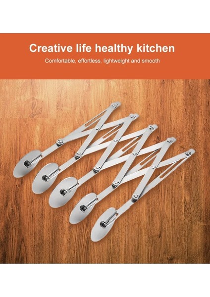 Beş Tur Stili Çelik Tekerlekler Kesici Pizza Ayırıcı Hamur Bölücü Yan Makarna Bıçağı Makara Bıçağı Pasta Soyucu Bakeware Pişirme Kesme Aletleri (Yurt Dışından) fırsatları