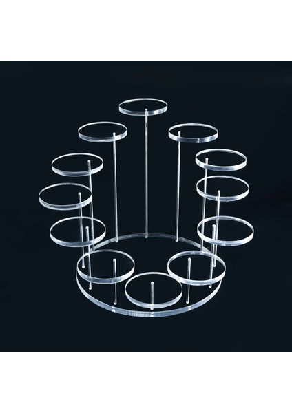 Şeffaf Bir Stil Yuvarlak Akrilik Cupcake Takı Için Ekran Standı Kek Tatlı Raf Parti Düğün Pastası Standı Bebek Duş Dekorasyon Tutucu Transhome (Yurt Dışından)