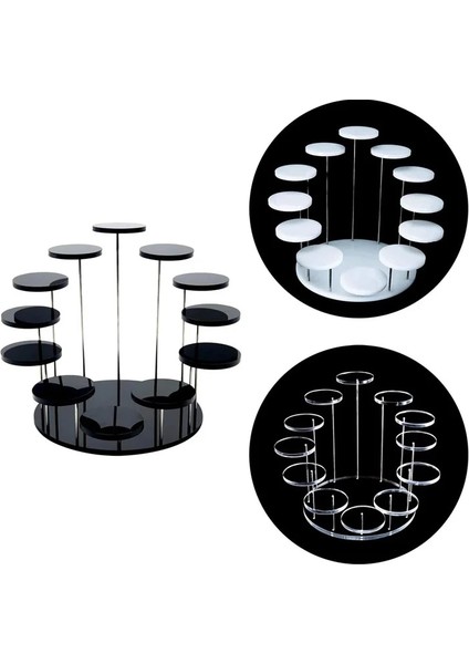 Şeffaf Bir Stil Yuvarlak Akrilik Cupcake Takı Için Ekran Standı Kek Tatlı Raf Parti Düğün Pastası Standı Bebek Duş Dekorasyon Tutucu Transhome (Yurt Dışından) fiyatları