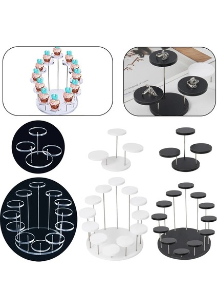 Şeffaf Bir Stil Yuvarlak Akrilik Cupcake Takı Için Ekran Standı Kek Tatlı Raf Parti Düğün Pastası Standı Bebek Duş Dekorasyon Tutucu Transhome (Yurt Dışından) modelleri