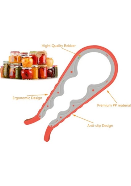 Mavi Stil 4 1 Kapaklı Kavanoz Açacağı Vidalı Kapak Kavanoz Şişe Açacağı Konserve Açacağı Manuel Kaymaz Büküm Kapağı Şişe Fırlatıcı Açacağı Mutfak Aleti (Yurt Dışından) fırsatları
