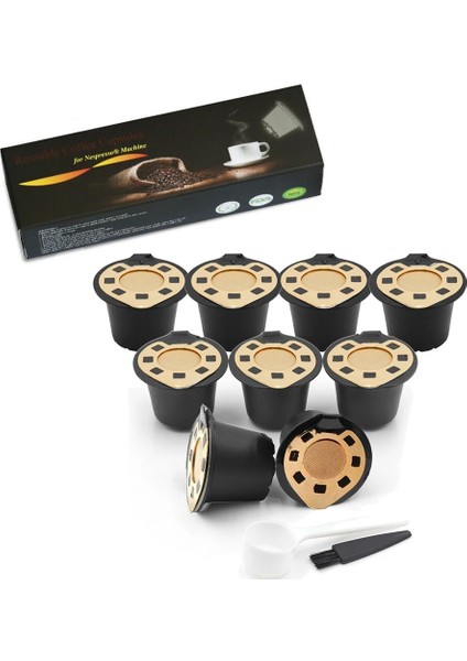 Açık Sarı Stil Recafımıl Güncelleme Sürümü Kahve Kapsülü Nespresso Makinesi Için Paslanmaz Çelik Kapaklı Altın Espresso Kahve Filtresi Cafe Pod (Yurt Dışından) modelleri