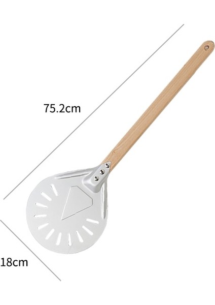 7 Inç 60CM Tarzı Inç Yuvarlak Delikli Torna Pizza Kabuğu Kaymaz Ahşap Saplı Pişirme Ekmek Kürek Kürek Araçları Açık Fırın Aksesuarları (Yurt Dışından)