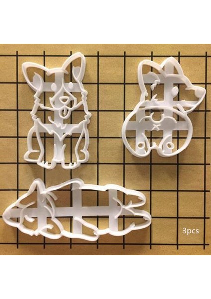 3 Adet Tarzı Et Dıy Aracı Kek Dekorasyon Kurabiye Kalıbı 3 Tip Sevimli Corgi Köpek Şekilli Kurabiye Kesiciler Kalıp Mutfak Bakeware Araçları Kurabiye (Yurt Dışından) fiyatları