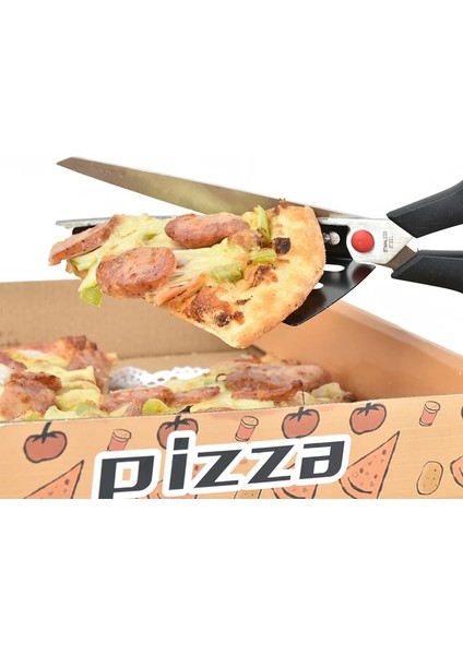Açık Gri Tarzı Zza Veya Kesici Paslanmaz Çelik Veya Ayrılabilir Spatula ile Kesilmiş Pizza Ev Mutfak Yemek Bar Aletleri (Yurt Dışından)