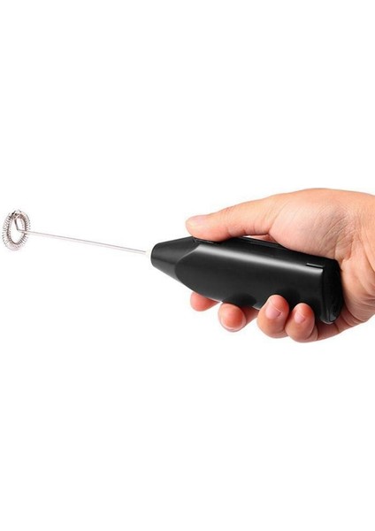 Siyah Stil Mini Elektrikli Kahve El Yumurta Çırpıcı Kabarcık Içecek Karıştırma Çubuğu Mini Kolu Karıştırıcı Pratik Mutfak Pişirme Aracı (Yurt Dışından)