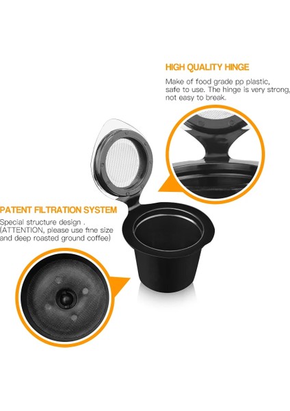 Ordu Yeşili Tarzı 3pcslot Yeniden Doldurulabilir Kahve Kapsül Filtreleri Nespresso Filtre Pod Paslanmaz Çelik Hasır ile Mutfak Kahve Fincanı (Yurt Dışından) indirimleri